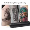 Trådlös Tattoo Machine Pen Ersättbar Batteri Korlös Motor Rotationskassett för Konstnärer Låg Vibration 210622