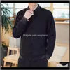 Jackets Outerwear & Coats Clothing Apparel Drop Delivery 2021 Mens Cotton Linen Long Sleeve Traditional Chinese Clothes Tang Suit Top Jacket