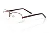 Gold fashion Optical eyewear square frameless frame optical glasses clear lens simple business style for men