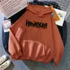 アニメHaikyuu Animeプリントスウェットスーツ男性パーカーシンプルな手紙原宿ヒップホップストリートウェアヌードニューブランドメンズパーカー服H1227