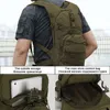 15L Molle Tactical Backpack 800Dオックスフォードミリタリーハイキング自転車バックパックアウトドアスポーツサイクリングクライミングキャンプバッグアーミーXA568 220104