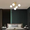 Nordic Led Altın Parlak Tavan Avize Aydınlatma Oturma Odası Yatak Odası Asılı Kolye Lambası Kapalı Fikstür Lambaları