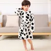 Baby Robe Hoodies Girl Boys Sleepwear Winter Bath Handdukar Kids Mjuka Bathrock Pajamas Barnkläder Varma Homewear 210901