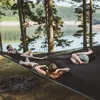 Kampmeubilair Multi-Person Hangmat 3 Puntontwerp Draagbare Multifunctionele Driehoekige Luchtmat voor Camping Slaap