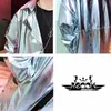 Performance Lange Trenchcoat Mannen Shiny Night Club Stage Dance Men Cloak Cape Coat Lange Mouw Capote Masculino Gold Silver XXL 211011