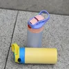 ¡ESTADOS UNIDOS EN EXISTENCIA! Botella que cambia de color UV Sublimación de 12 oz Vasos para sorber rectos para niños Acero inoxidable Doble pared con aislamiento Vacío Sol Luz de detección Vasos DIY