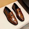 Fashion Man Dress Shoes Triangle Casual Designer Party Loafers Businessmen Formal Shoe Anti-Slip Sole