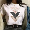 Women T Shirt Beautiful Geometry Print Fashion TShirt 90s Girls T-shirt Harajuku Tops Tee Cute Short Sleeve Tshirt Female Tshirt X0527
