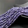 Perline distanziatrici sciolte sfaccettate rotonde in pietra di Charoite per la creazione di gioielli Braccialetti fai da te Accessori per collane 15 "fili 2 3 4mm