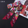 Designer Brand Scarf Women's Luxury Twill Printed Satin Shawl Tied Bag Ribbon Narrow And Long Neck C48 Scarves205S