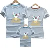 Abiti coordinati Christmas Deer Look T Shirt Madre Figlia Manica corta Padre Figlio Vestiti Papà Mamma Bambino Famiglia 210417