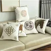 China Art Horse Borderyer Cushion Cover decoração de algodão de algodão Capa de travesseiro geométrico 45x45cm Passagem de sofá 210401
