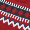 Autumn Intarsia Wool-Blend Sweater Men Fair Isle Knit Wear Christmas geometric Argyle Color Pullovers Sweaters 210909