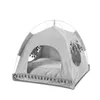 Cat Beds & Furniture Foldable Pet Tent House Breathable Print Puppy Bed Portable Outdoor Indoor Mesh Kennel For Small Dog Drop