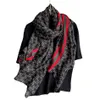 шарф Модный жаккардовый длинный шарф с буквами, дизайнерские двусторонние цветные шарфы, дизайнерские женские кашемировые накидки, большой283x