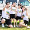 Yaz Casual Aile Eşleştirme Kıyafetler Anne Baba Ve Me Giyim Anne Kızı T-Shirt 210429