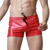 Men's Swimwear Summer Men Swimming Trunks Patent Leather Beach Surf Boxer Shorts Swim Suits Maillot De Bain