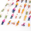 100pcs Model People HO Scale 1100 Painted Model People Mix Painted Model Train Street Passenger People Figures Brinquedos210e5903057