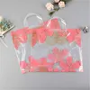 50pcs/pack Plastic bag With Handle Flower Cute Gift bag Large Shopping Cloth Bag Party Gift Packaging Bags Party Supplies 210724