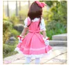 Ragazze Pink Card Captor Sakura Kinomoto Princess Dress Costume Cosplay Costumi Lolita per bambini Party Y0913