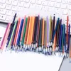 Yedekler 100 adet / torba 0.7mm Renkli Jel Kalem Seti Değiştirilebilir Renkli Flaş Glitter Yazma DIY Boyama Graffiti