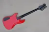 Factory Custom Red 4string Electric Electric GuitarBlack HardwaRoRosoWood Towinboardno Pickguardoffer Dostosowywane 7408771