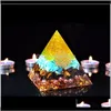 Rock Quartz Luźne Koraliki Biżuteria Aura Reiki Orgonite Rune High Częstotliwości Energia Pyramid Aogen Chakra Kryształowe Dekoracje Przynosi Fortune