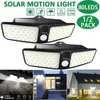 80 LED Solar Wandlampen Outdoor Beveiliging Verlichting Nightlight Motion Sensor Lamp Waterdichte IP65 Tuin Back Deur Stap Trap Hek Deck Yard Driveway