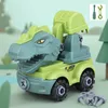 Blocs Minifig Jouet Enfants Construction Dinosaure Ingénierie Pelle Dump Modèle Construction Camion Éducation Enfants Démonter DIY Modèle De Voiture Jouets pour Garçons