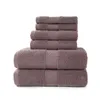 Serviette de bain de luxe, 2 grands s, 2 débarbouillettes. El Quality Soft Cotton Chambre très absorbante s 210728