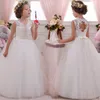 PLBBFZ белые первые подружки невесты Drgirl детские платья для девочек дети конкурс партия свадьба Princry3-14 лет x0803