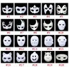 DIY Proteção Ambiental Máscara Branca Masquerade Máscaras Festa de Halloween Máscaras Em Branco Mão Desenho FaceMask T9i001358