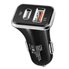 Caricabatteria da auto veloce QC 3.0 Caricabatterie USB da auto veloce tipo C PD da 36 W USB per laptop iPhone Samsung Xiaomi Mobile