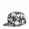 Coconut Tree Pattern Baseball Cap Women Bomull Hip Hop Caps Men Trucker Keps Sommar Mode Cap Utomhus Sun Hattar Q0911