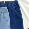 Korobov nueva llegada suelta casual mujeres pantalones verano chic pantalones de pierna ancha harajuku sólido femenino borla jeans 210430