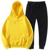 Men's Tracksuits 2022 Women's Pure Color Pullover Pants Autumn And Winter Fashion Suit Simple Comfortable