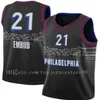 2021 Ademend Beste kwaliteit Joel 21 Embiid Mens Ben 25 Simmons Allen 3 Iverson Julius 6 Erving City Basketball Jersey Size S-2XL Snel schip