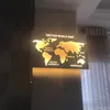 Lâmpadas de parede modernas LED para quarto cozinha cozinha de iluminação interna Lightsle Hotel à beira da cabeceira do mapa mundial lâmpada