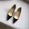 2022 nuove donne di marca di design scarpe con tacchi alti scarpe in vera pelle scarpe a punta in pelle verniciata 10 cm scarpe da festa di nozze 35-40