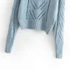 Женщины мода полосатый джампер свитер Turtleneck шеи сплошные свитера леди осень зима вязаные с длинным рукавом теплые топы джерси Mujer 210414