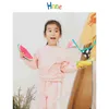 Hnne Sonbahar Hoodies Çocuk Erkek Kız Jogger Tişörtü Yüksek Kaliteli Çocuklar Rahat Kazak Eşofmanları 211029
