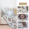 Filtar geometriska filt aztec soffa täcker stilfulla sängöverdrag reversibelt kast för soffa golv matta koce hem dekoration4960398