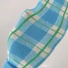 2021 garçons filles dessin animé chaussettes INS mode enfants Plaid automne couleur vive vérifier chaussette enfants empilés sans talon mi-tambour coton bonneterie D120