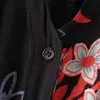 花柄プリントビーチロングドレスボホスタイルの女性セクシースプリット刺繍レースパッチワークミディパーティードレスvestidos de fiesta 210515