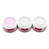 Nail Gel Funmix 1pc 15ml akrylpulver En polymer Glitter Clear White Pink Colors 3D Art Crystal Tool