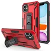 Para iPhone 11 Pro Max XR 8 Plus Capas telefônicas TPU PC 2 em 1 suporte invisível Magnetic Mobile Accessories Capa traseira