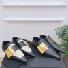 Tasarımcı Bayanlar Ayakkabı Sivri Burun Düz Katırlar Yaz Gerçek Deri Slip-On Kadınlar Ayakkabı Loafer'lar