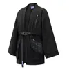 Kimono funzionale Giacca kimono molle techwear noragi stile giapponese harajuku ninjawear ww J07 210820