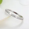 Супер тонкие кристаллические пары свадебные открытые кольца серебряные розовые золотые кольца кольца сплавы модный женские анильские приятные подарки подруги