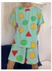 Cartoon Pijama Set Shin Pyjama Chan Dames Pyjama Zomer Short-Mouwen Nachtkleding Past met Shorts Home Kleding Sinchan 210830